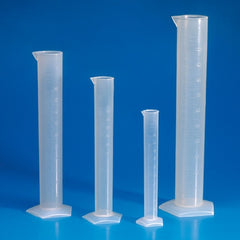 Globe Scientific Graduated Cylinder Pentagonal Base Polypropylene 25 mL