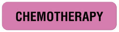 United Ad Label Pre-Printed Label UAL™ Warning Label Pink Fluorescent Paper Chemotherapy Black Biohazard 5/16 X 1-1/4 Inch - M-975180-4624 - Each