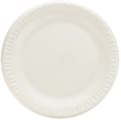 Solo Cup Plate Dart® Concorde® White Single Use Non-Laminated Foam 9 Inch Diameter
