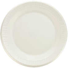 Solo Cup Plate Dart® Quiet Classic® White Single Use Laminated Foam 9 Inch Diameter