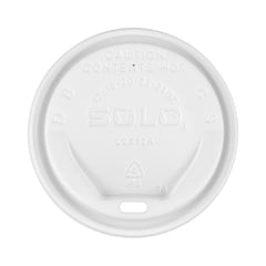 Solo Cup Lid Gourmet Lid® White, Polystyrene, Sip Hole, Hot Applications