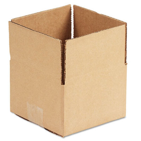 General Supply Fixed-Depth Shipping Boxes, Regular Slotted Container (RSC), 6" x 6" x 4", Brown Kraft, 25/Bundle