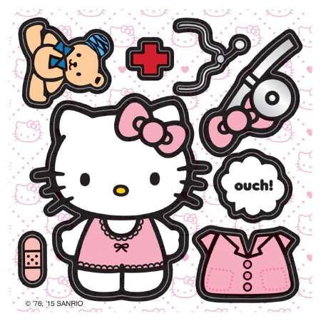 SmileMakers Make-Your-Own™ 100 per Unit Hello Kitty Doctor Sticker 2.5 Inch