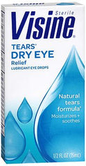 J & J Sales Eye Lubricant Visine® 0.5 oz. Eye Drops
