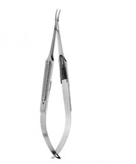 V. Mueller Eye Needle Holder 5-1/2 Inch Length Curved, Smooth Jaw, 9mm Long Shanks and Wide - M-975662-4264 - Each