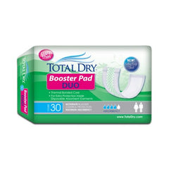 Secure Personal Care Products Incontinence Booster Pad TotalDry™ Booster Pad Duo 12 Inch Length Heavy Absorbency SecureLoc Core One Size Fits Most Adult Unisex Disposable - M-975696-1508 - Bag of 30