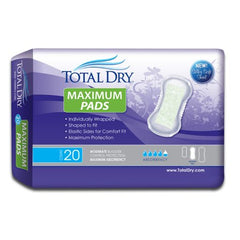 Secure Personal Care Products Bladder Control Pad TotalDry™ 13-3/4 Inch Length Moderate Absorbency Polymer Core Regular Adult Female Disposable - M-975710-1637 - Case of 180