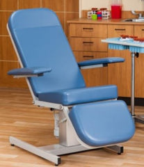 Clinton Industries Power Blood Drawing Chair Recliner Series Hi Lo Stationary Armrests Burgundy