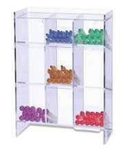 Market Lab Inc Blood Collection Tube Test Tube Rack Clear 5-1/2 X 12 X 16 Inch