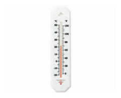 Fisher Scientific Wall / Room Thermometer Durac® Fahrenheit / Celsius 0° to 120°F (-20° to +50°C) Ambient Sensor Wall Mount Does Not Require Power