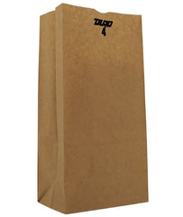 RJ Schinner Co Grocery Bag Duro® Brown Kraft Recycled Paper 4 lbs. - M-976289-3844 - Case of 500