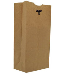 RJ Schinner Co Grocery Bag Duro® Brown Kraft Recycled Paper 5 lbs. - M-976290-4071 - Case of 500