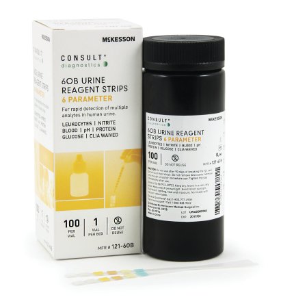 Urinalysis Test McKesson Consult™ Blood, Glucose, Leukocytes, Nitrite, pH, Protein 100 per Bottle