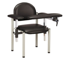 Clinton Industries Blood Drawing Chair SC Series 1 Adjustable Flip Up Armrest Black