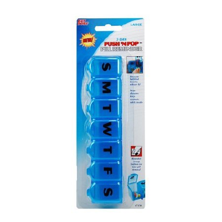 Apothecary Products Pill Organizer Push 'n Pop® 7 Day 1 Dose