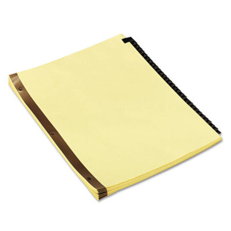 Universal® Deluxe Preprinted Simulated Leather Tab Dividers with Gold Printing, 31-Tab, 1 to 31, 11 x 8.5, Buff, 1 Set