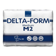 Abena North America Unisex Adult Incontinence Brief Abena® Delta-Form Medium Disposable Moderate Absorbency - M-977712-2165 - Case of 80