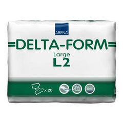 Abena North America Unisex Adult Incontinence Brief Abena® Delta-Form Large Disposable Heavy Absorbency - M-977713-3589 - Case of 80