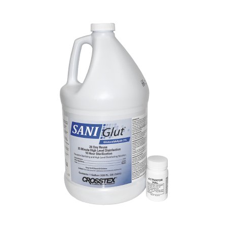 Glutaraldehyde High-Level Disinfectant SANI Glut™ Activation Required Liquid 1 gal. Jug Max 28 Day Reuse - M-977969-1625 - Case of 4