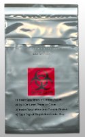 Elkay Plastics Specimen Transport Bag with Document Pouch Lab-Loc® 6 X 10-1/4 Inch LDPE Adhesive Closure Biohazard Symbol / Storage Instructions NonSterile