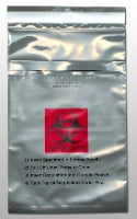 Elkay Plastics Specimen Transport Bag with Document Pouch Lab-Loc® 6 X 10-1/4 Inch LDPE Adhesive Closure Biohazard Symbol / Storage Instructions NonSterile