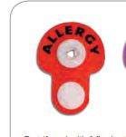 Precision Dynamics Identification Wristband Ident-Alert® Alert Band Permanent Snap Allergy - M-978675-1072 - Box of 200