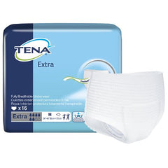 Essity HMS North America Inc Unisex Adult Absorbent Underwear TENA® Extra Pull On with Tear Away Seams Medium Disposable Moderate Absorbency - M-978867-1233 - Bag of 16