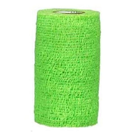 Andover Coated Products Cohesive Bandage CoFlex® 1 Inch X 5 Yard 14 lbs. Tensile Strength Self-adherent Closure Neon Green NonSterile