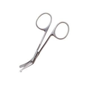 Coloplast Ostomy Scissors Coloplast® Finger Ring Handle Curved Blunt Tip / Blunt Tip - M-979131-1410 - Box of 30