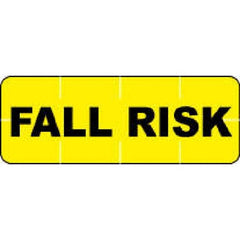 Precision Dynamics Identification Wristband Alert Bands® Alert Band Adhesive Closure Fall Risk - M-979137-1323 - Roll of 250