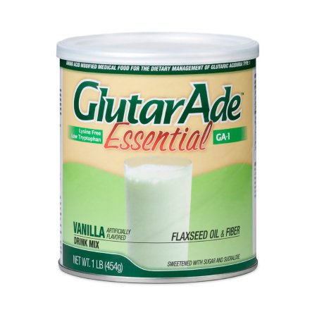 Nutricia North America GA-1 Oral Supplement GlutarAde™ Essential Vanilla Flavor 400 Gram Can Powder