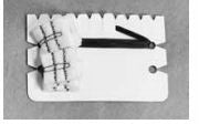 Teleflex Medical Surgical Neuro Sponge Gardlok® X-Ray Detectable Cotton 3/4 X 3/4 Inch 10 Count Card Sterile