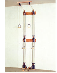 Fabrication Enterprises Chest Weight Pulley System Triplex Handle (Lower, Mid, Upper), Two Towers 8 X 22 X 25 Inch