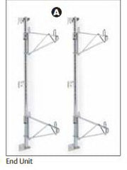 Intermetro Industries End Unit Wall Mount Super Erecta® For 14 Inch Width Shelf