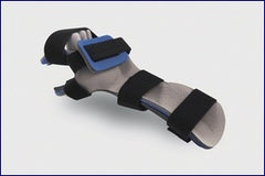 Restorative Care of America Resting Hand Orthosis with Finger Separators Contoured Foam / Kydex® Thermoplastic Right Hand Black / Blue / Gray Medium