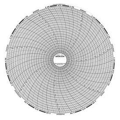 Fisher Scientific 7-Day Temperature Recording Chart Dickson™ Pressure Sensitive Paper 8 Inch Diameter Gray Grid