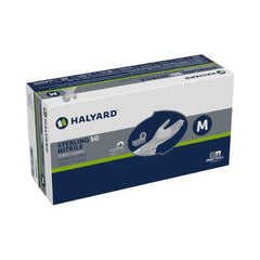 O&M Halyard Inc Exam Glove STERLING SG® Medium NonSterile Nitrile Standard Cuff Length Textured Fingertips Silver Chemo Tested - M-981297-1830 - Case of 10