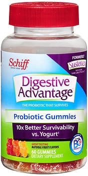 Reckitt Benckiser Probiotic Dietary Supplement Digestive Advantage® 60 per Bottle Gummies