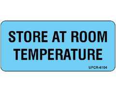 Shamrock Scientific Pre-Printed Label Shamrock Auxiliary Label Blue Matte Coldstick STORE AT ROOM / TEMPERATURE Black Temperature Control 1 X 2-1/4 Inch - M-981699-2717 - Roll of 1
