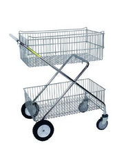 R & B Wire Products Deluxe Utility Cart Steel 16 X 29.5 X 37 Inch, 8 X 16 X 29.5 Inch 40 lbs. - M-981785-3055 - Each