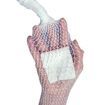 DeRoyal Elastic Net Retainer Dressing Stretch Net™ Tubular Elastic 25 Yard Size 7 White Chest / Axilla / Abdomen NonSterile