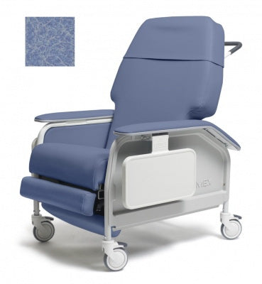 Graham-Field Extra-Wide Clinical Care Recliner Lumex® Ice Blue Four Tente® Swivel Caster, Three Locking Caster