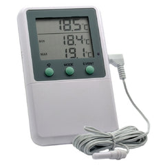 PANTek Technologies LLC Digital Refrigerator / Freezer Thermometer with Alarm Fahrenheit / Celsius -58° to +158°F (-50° to +70°C) Bottle Probe Desk / Wall Mount Battery Operated