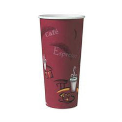 Solo Cup Drinking Cup Solo® 24 oz. Bistro™ Print Paper Disposable