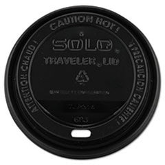Solo Cup Lid Solo® Traveler® Black, Plastic, Hot Cups