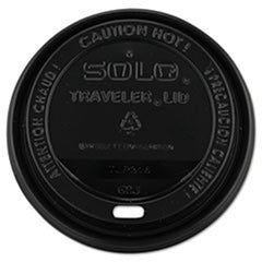 Solo Cup Lid Solo® Traveler® Black, Plastic, Hot Cups