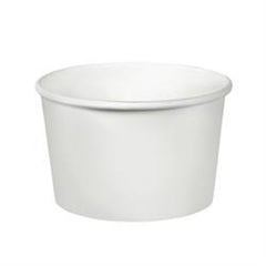Solo Cup Food Container Solo® White Single Use Paper 2-1/4 X 3 X 3-1/8 Inch
