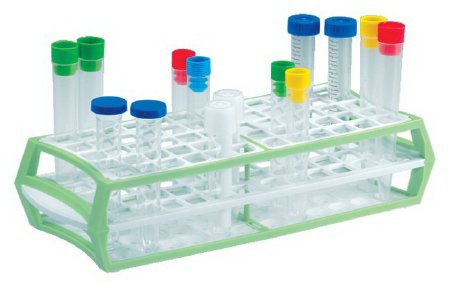 Fisher Scientific 3-Tiered Test Tube Rack MultiRack™ 84 Place 13 mm Tube Size Green 2-1/2 X 4-1/2 X 11-1/2 Inch