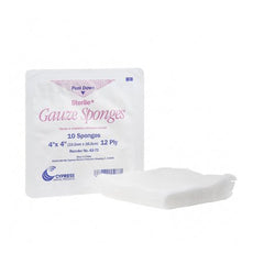 Gauze Sponge McKesson Brand Cotton 12-Ply 4 X 4 Inch Square Sterile