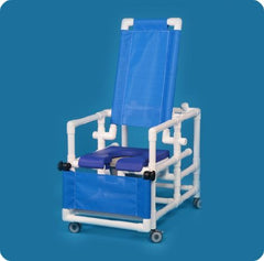 IPU Commode / Shower Chair ipu® Fixed Arm PVC Frame Reclining Back